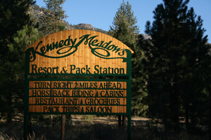 Kennedy Meadows Resort Sign